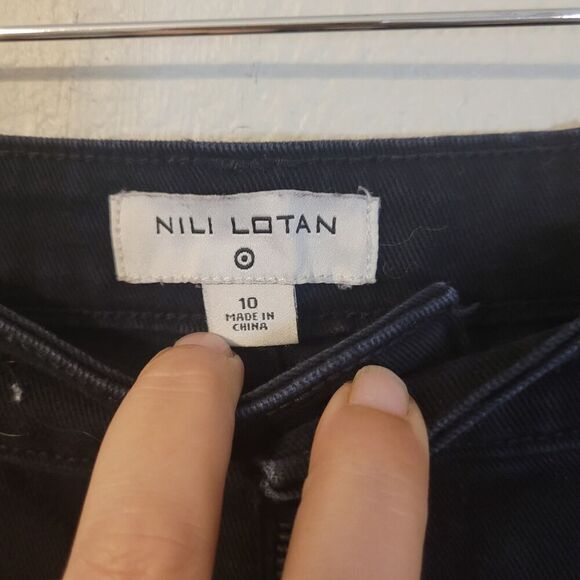 Nili Lotan for Target Black High-rise Ankle Skinny Denim Jeans Womens Size 10 - Picture 4 of 8